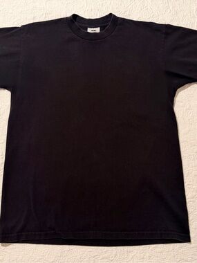 Pro Club Men's Heavyweight Cotton Short Sleeve Crew Neck T-Shirt - Black L